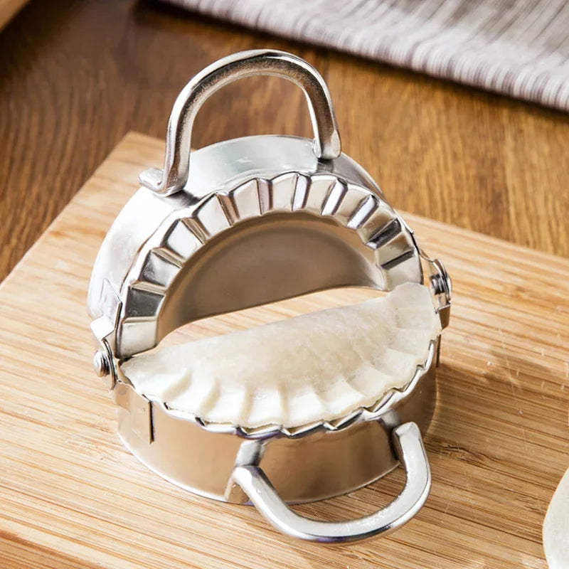 Máquina para hacer dumplings, molde para dumplings de acero inoxidable, Empanadas, máquina para hacer raviolis, prensa para dumplings de Metal, molde Gyoza, utensilios de cocina