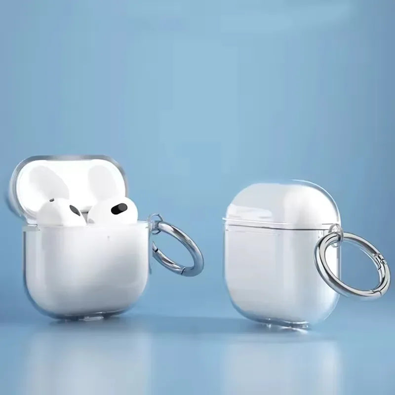 Audífonos Bluetooth Airpods 4.ª Generación 2025, Auriculares Inalámbricos con Cancelación de Ruido ANC, Estuche Transparente de TPU