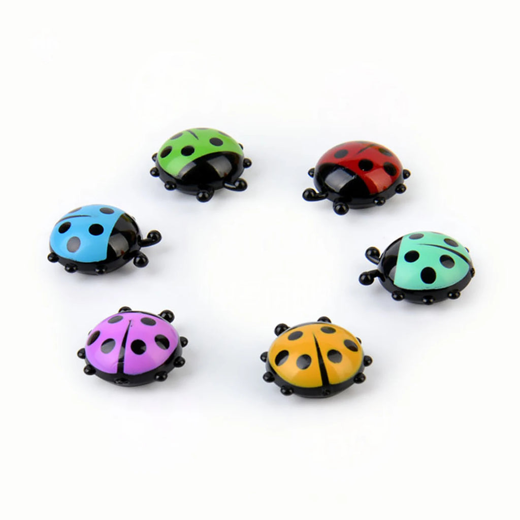 Juego de 6 pegatinas magnéticas para nevera de mariquita, tablero de mensajes de dibujos animados 3D, recordatorio, decoraciones para el hogar, regalo para K