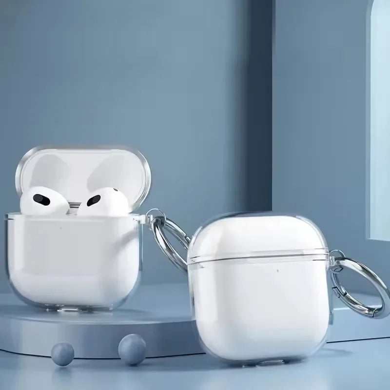 Audífonos Bluetooth Airpods 4.ª Generación 2025, Auriculares Inalámbricos con Cancelación de Ruido ANC, Estuche Transparente de TPU