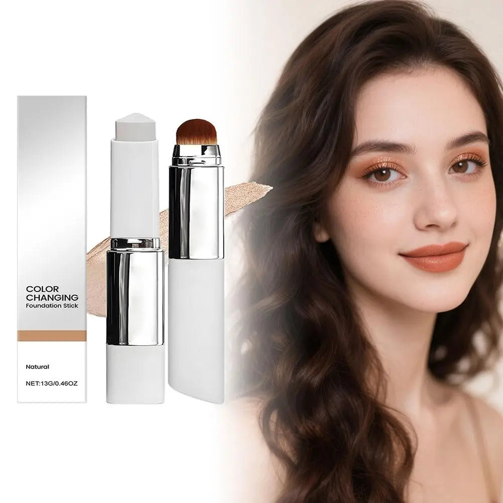 Base en barra 2 en 1 que cambia de Color, base iluminadora hidratante ligera líquida que cambia de Color para todo tipo de piel
