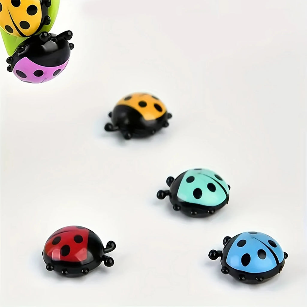 Juego de 6 pegatinas magnéticas para nevera de mariquita, tablero de mensajes de dibujos animados 3D, recordatorio, decoraciones para el hogar, regalo para K