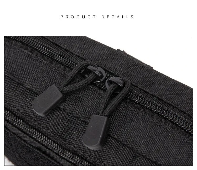 Bolsa Táctica Molle de 1000D con Corte Láser, Compacta, Resistente al Agua, para Mochila, Chaleco, Cinturón de Servicio, Accesorio de Caza