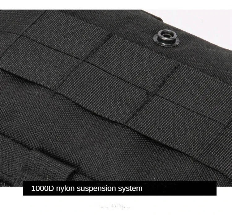 Bolsa Táctica Molle de 1000D con Corte Láser, Compacta, Resistente al Agua, para Mochila, Chaleco, Cinturón de Servicio, Accesorio de Caza