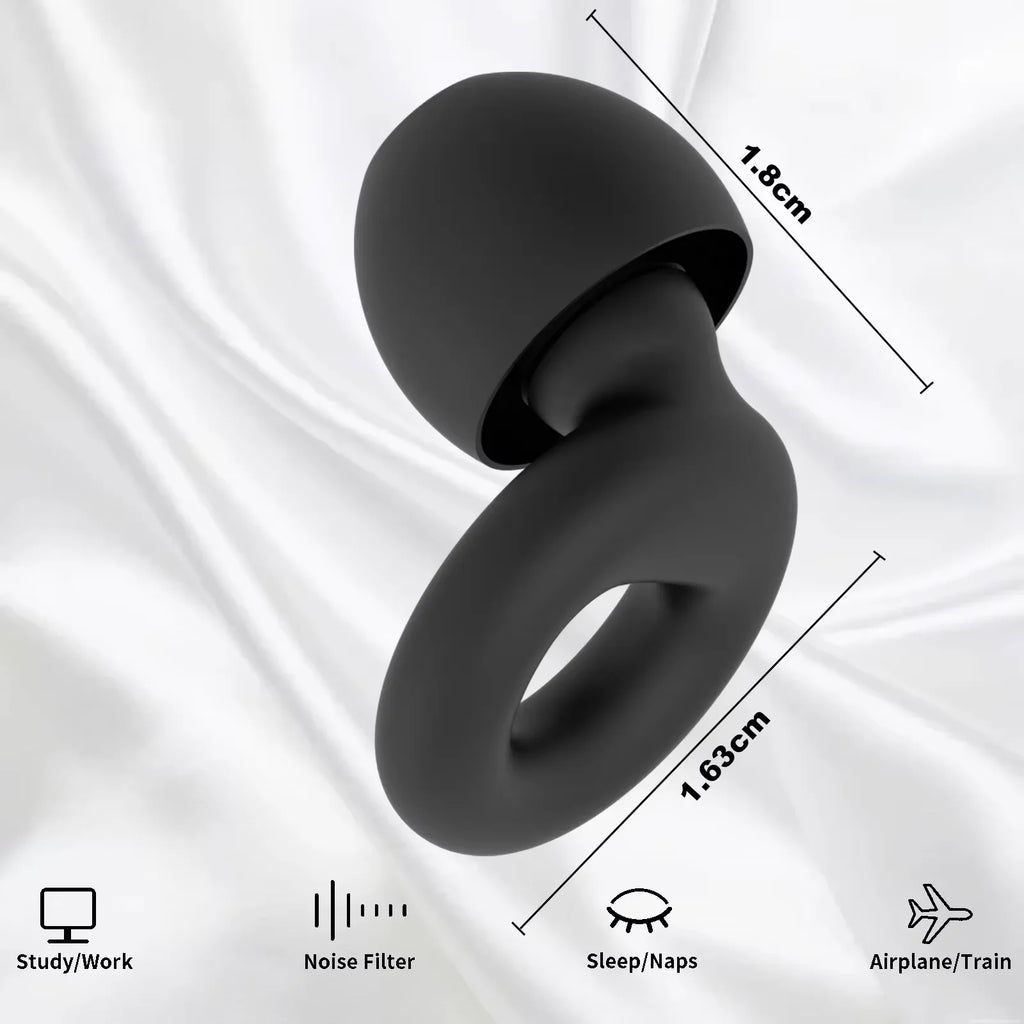 Tapones para Dormir HUAK, Reducción de Ruido, Tapones para los Oídos, Suaves, Impermeables