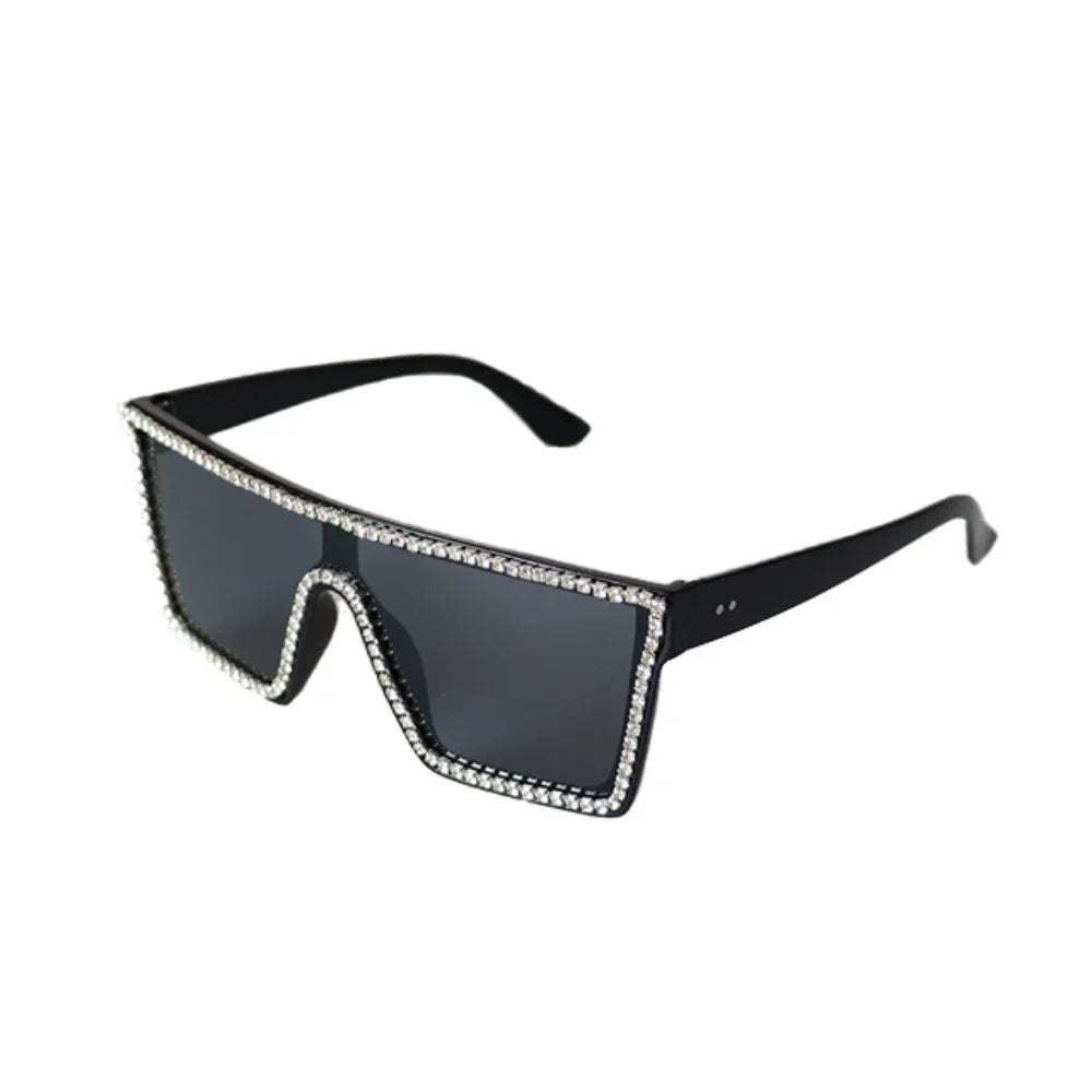 Gafas de sol cuadradas con gradiente blanco clásico para mujer, gafas de visión nocturna Retro a la moda para conductores, gafas para hombre con marco grande para viajes y ciclismo