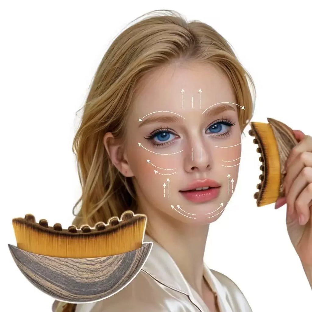 Nuevo Cepillo Facial Contorno, Herramienta de Masaje para Cuidado de Ojos y Cuello # 303
