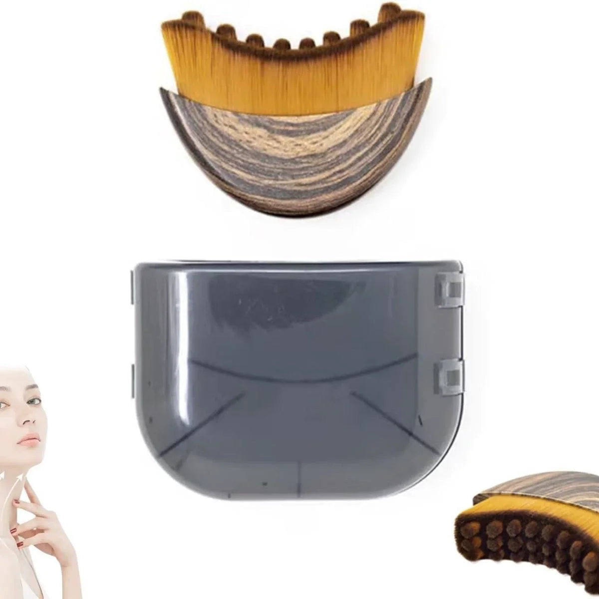 Nuevo Cepillo Facial Contorno, Herramienta de Masaje para Cuidado de Ojos y Cuello # 303