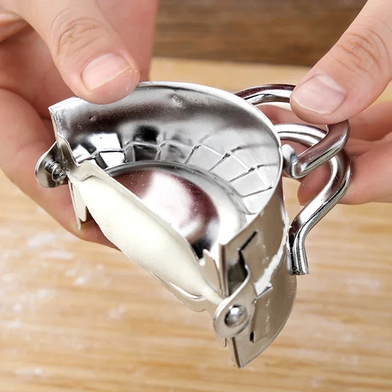 Máquina para hacer dumplings, molde para dumplings de acero inoxidable, Empanadas, máquina para hacer raviolis, prensa para dumplings de Metal, molde Gyoza, utensilios de cocina
