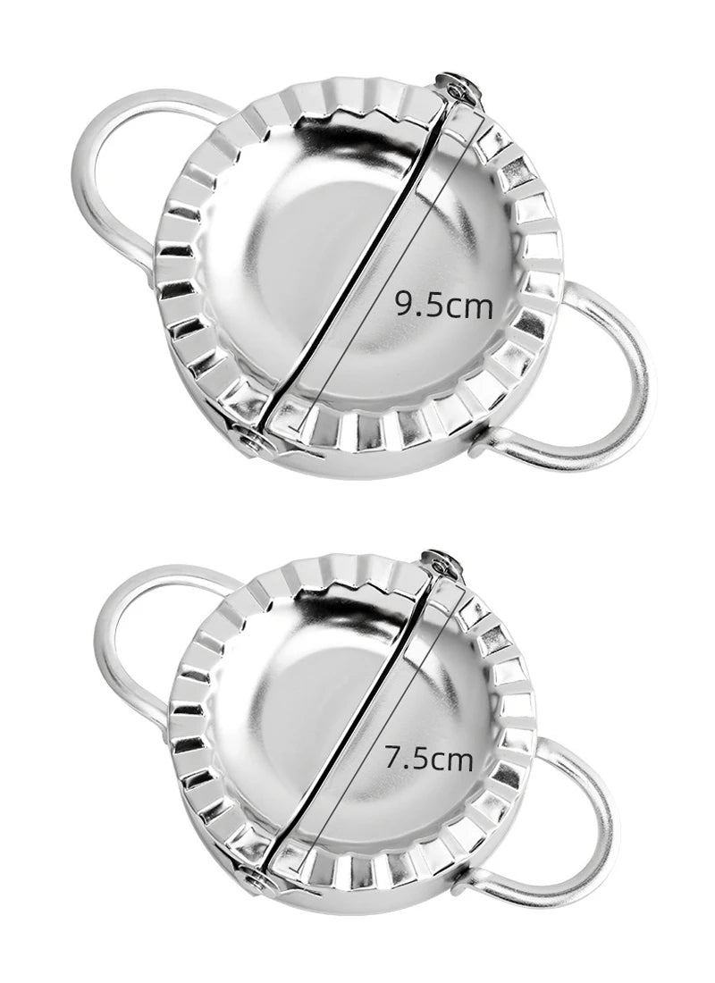 Máquina para hacer dumplings, molde para dumplings de acero inoxidable, Empanadas, máquina para hacer raviolis, prensa para dumplings de Metal, molde Gyoza, utensilios de cocina