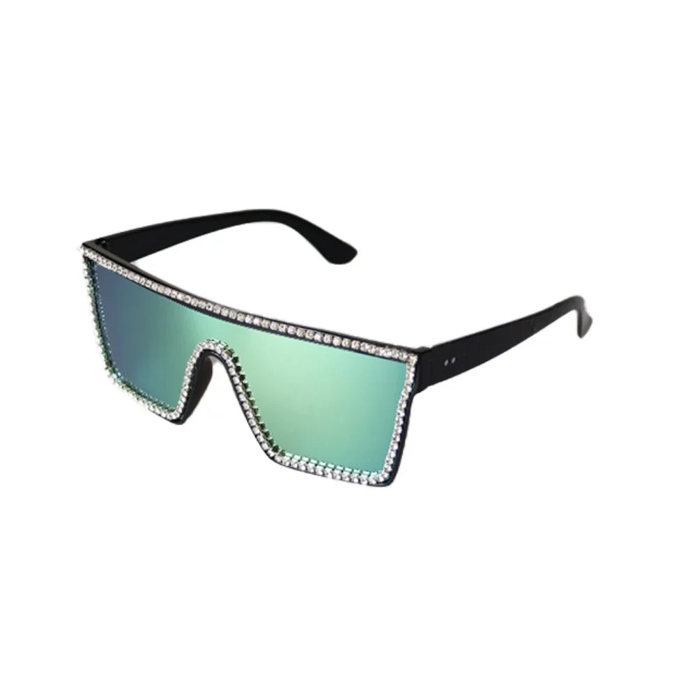 Gafas de sol cuadradas con gradiente blanco clásico para mujer, gafas de visión nocturna Retro a la moda para conductores, gafas para hombre con marco grande para viajes y ciclismo