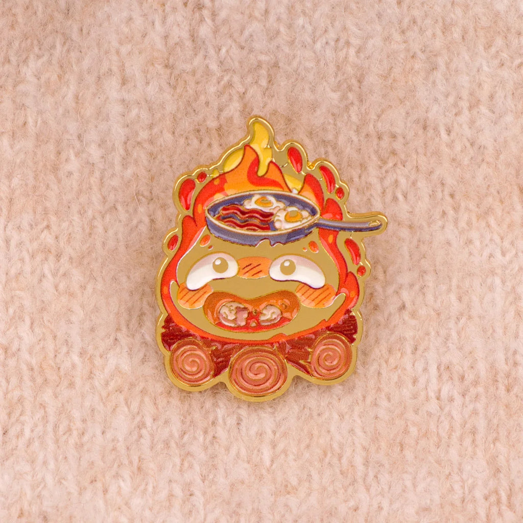 Divertido Pin Esmaltado de Anime, Broche de Gato de Fuego de Dibujos Animados, Pin de Solapa, Insignia para Mochila, Accesorios de Ropa, Joyería, Regalos para Fans