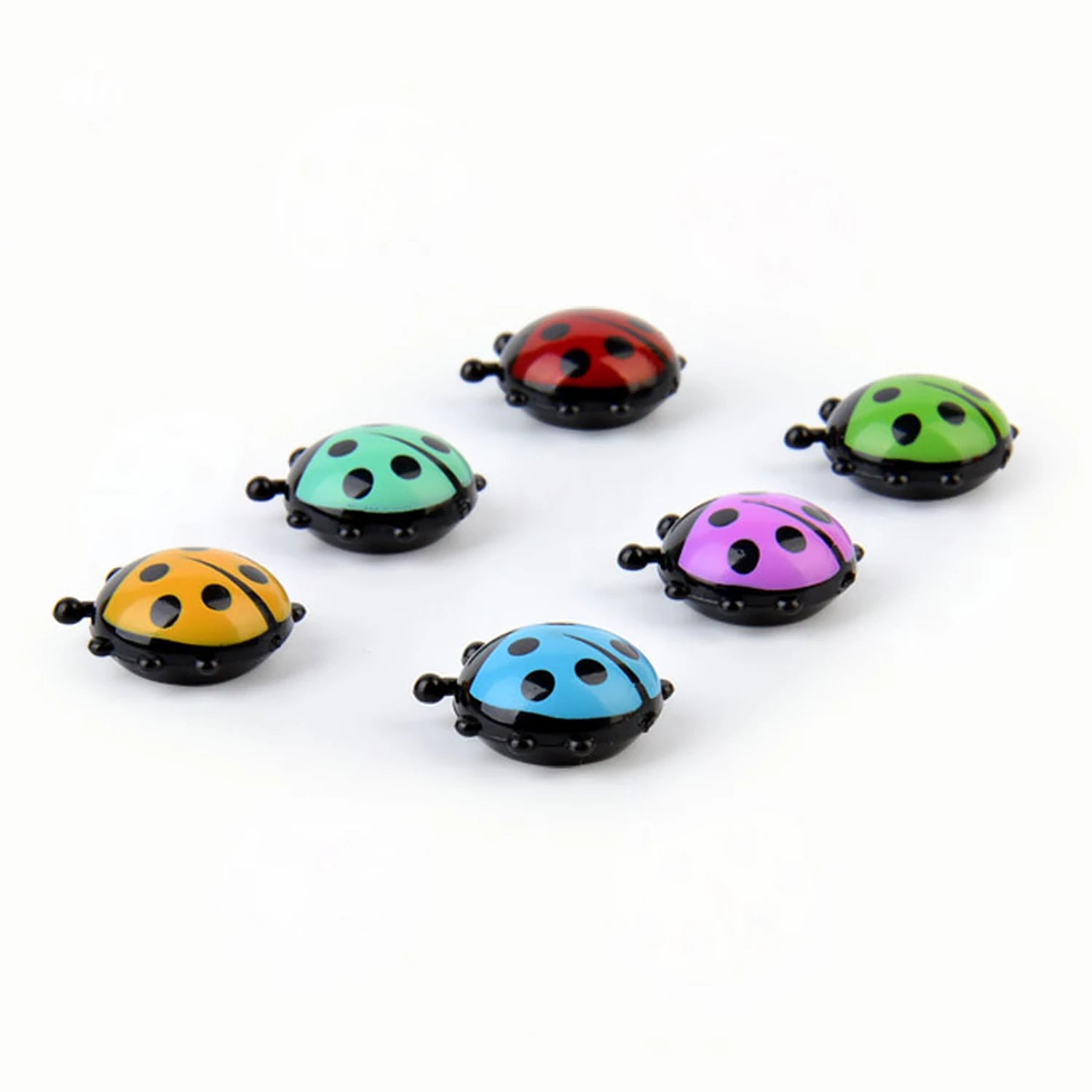 Juego de 6 pegatinas magnéticas para nevera de mariquita, tablero de mensajes de dibujos animados 3D, recordatorio, decoraciones para el hogar, regalo para K