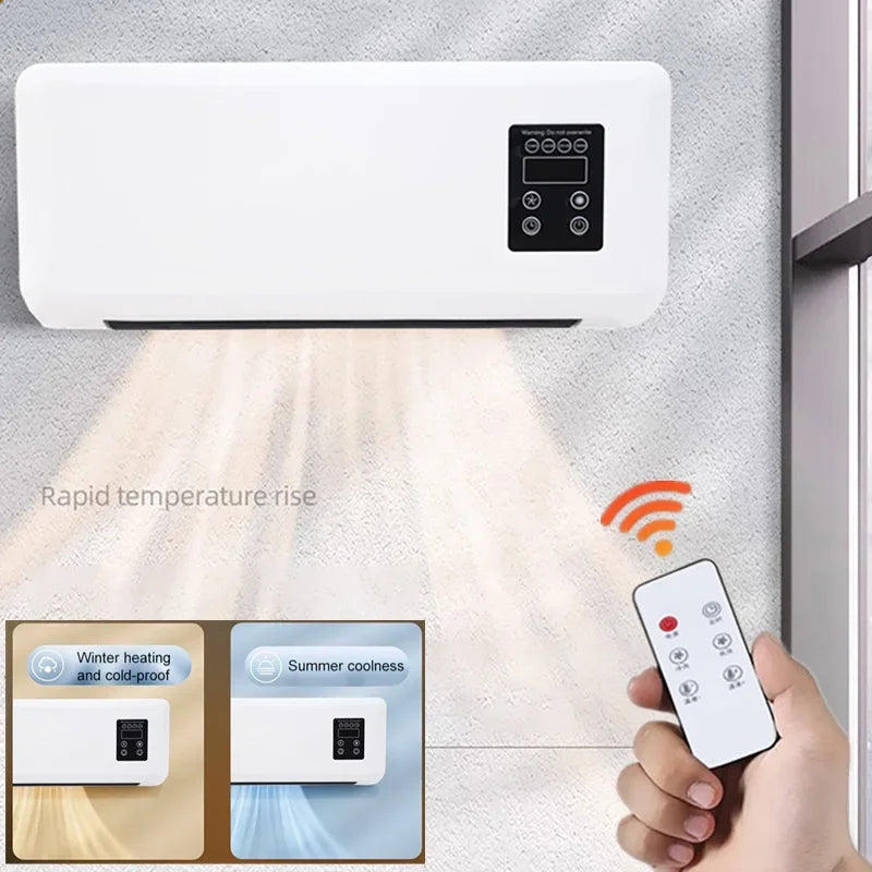 Aire acondicionado portátil sin conductos, ventilador y calentador de aire acondicionado montado en la pared, ventilador de aire acondicionado RV, calentador combinado dividido