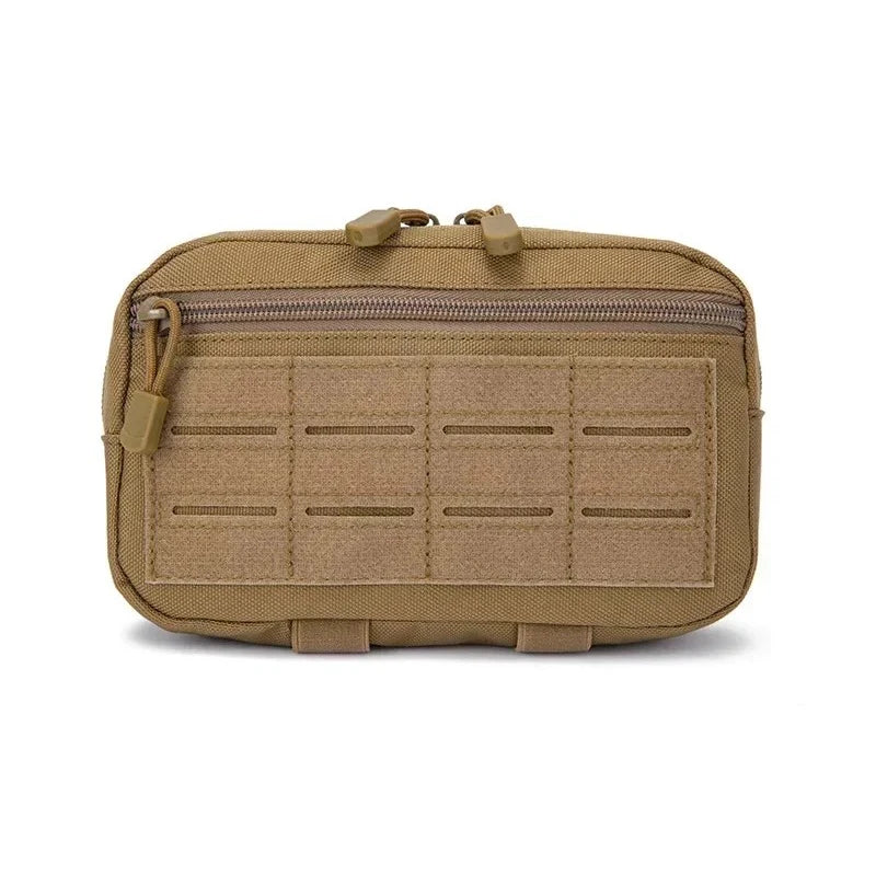 Bolsa Táctica Molle de 1000D con Corte Láser, Compacta, Resistente al Agua, para Mochila, Chaleco, Cinturón de Servicio, Accesorio de Caza