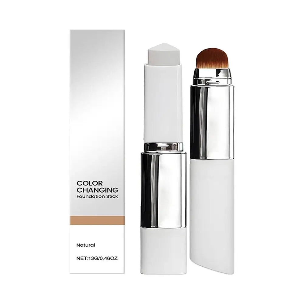 Base en barra 2 en 1 que cambia de Color, base iluminadora hidratante ligera líquida que cambia de Color para todo tipo de piel