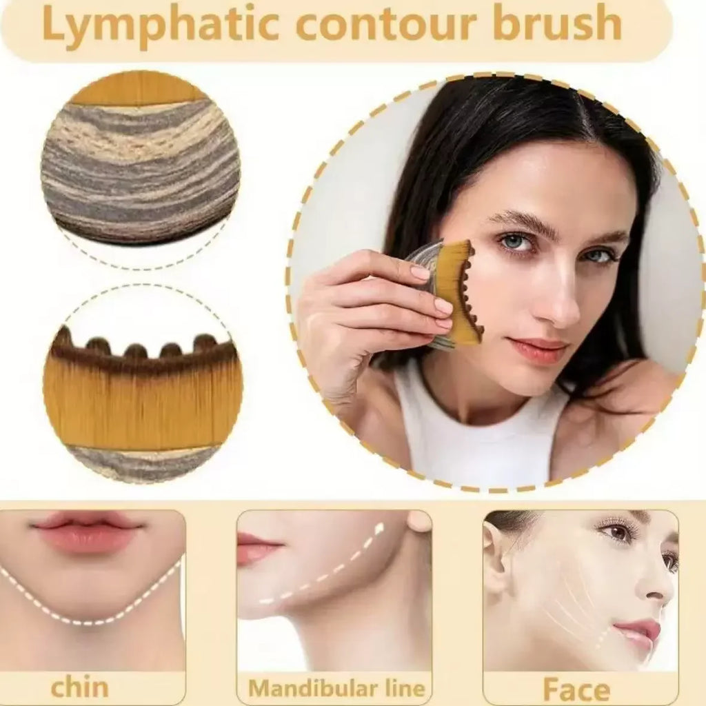 Nuevo Cepillo Facial Contorno, Herramienta de Masaje para Cuidado de Ojos y Cuello # 303