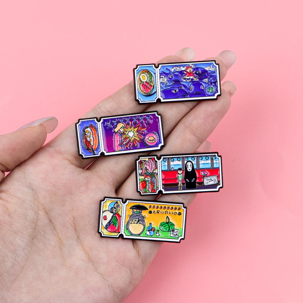 Divertido Pin Esmaltado de Anime, Broche de Gato de Fuego de Dibujos Animados, Pin de Solapa, Insignia para Mochila, Accesorios de Ropa, Joyería, Regalos para Fans